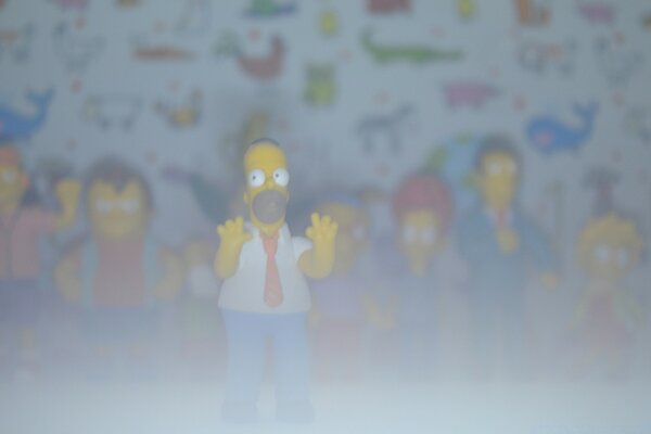 Dessin animé les simpsons pour un groupe d adultes