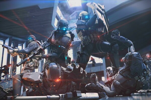 Scène de combat d un jeu de guerre
