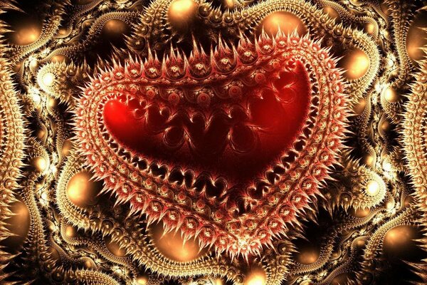 Motif abstrait dans les tons rouges et bruns