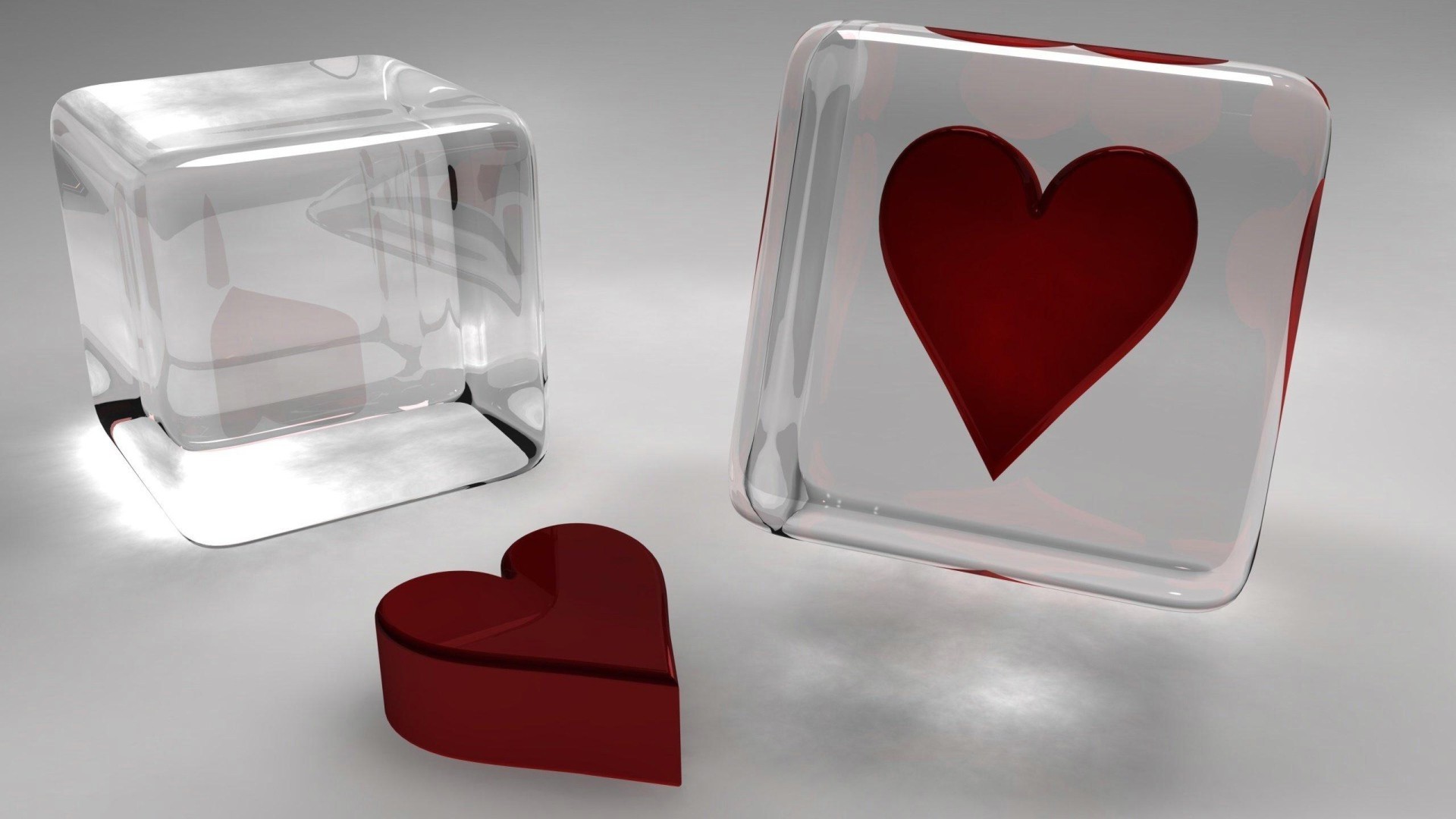 coeurs coeur amour romance symbole forme vitré réflexion verre mariage brille carré mariage romantique conception vide image