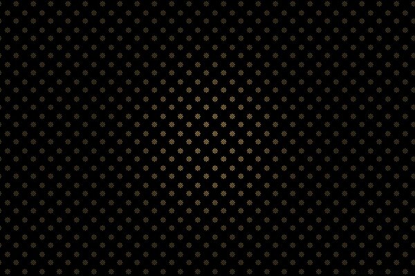 Design rétro. Fleurs sur fond noir
