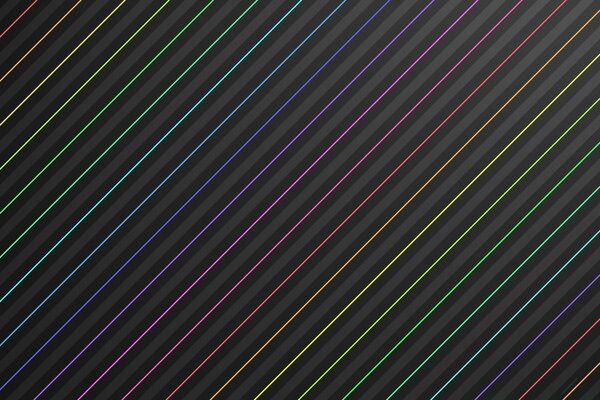 Bandes de couleur sur fond noir