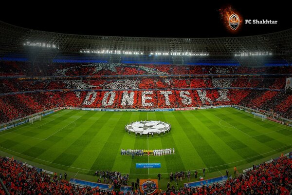 Stade pendant un match de football. Fans de football. Soutien des fans