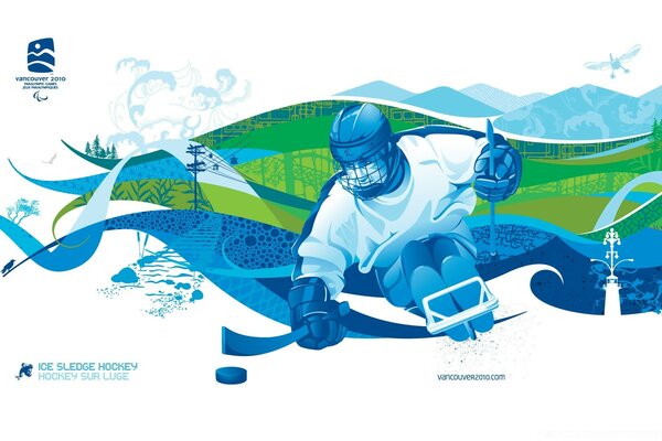 Illustration avec un homme sportif sur le bureau
