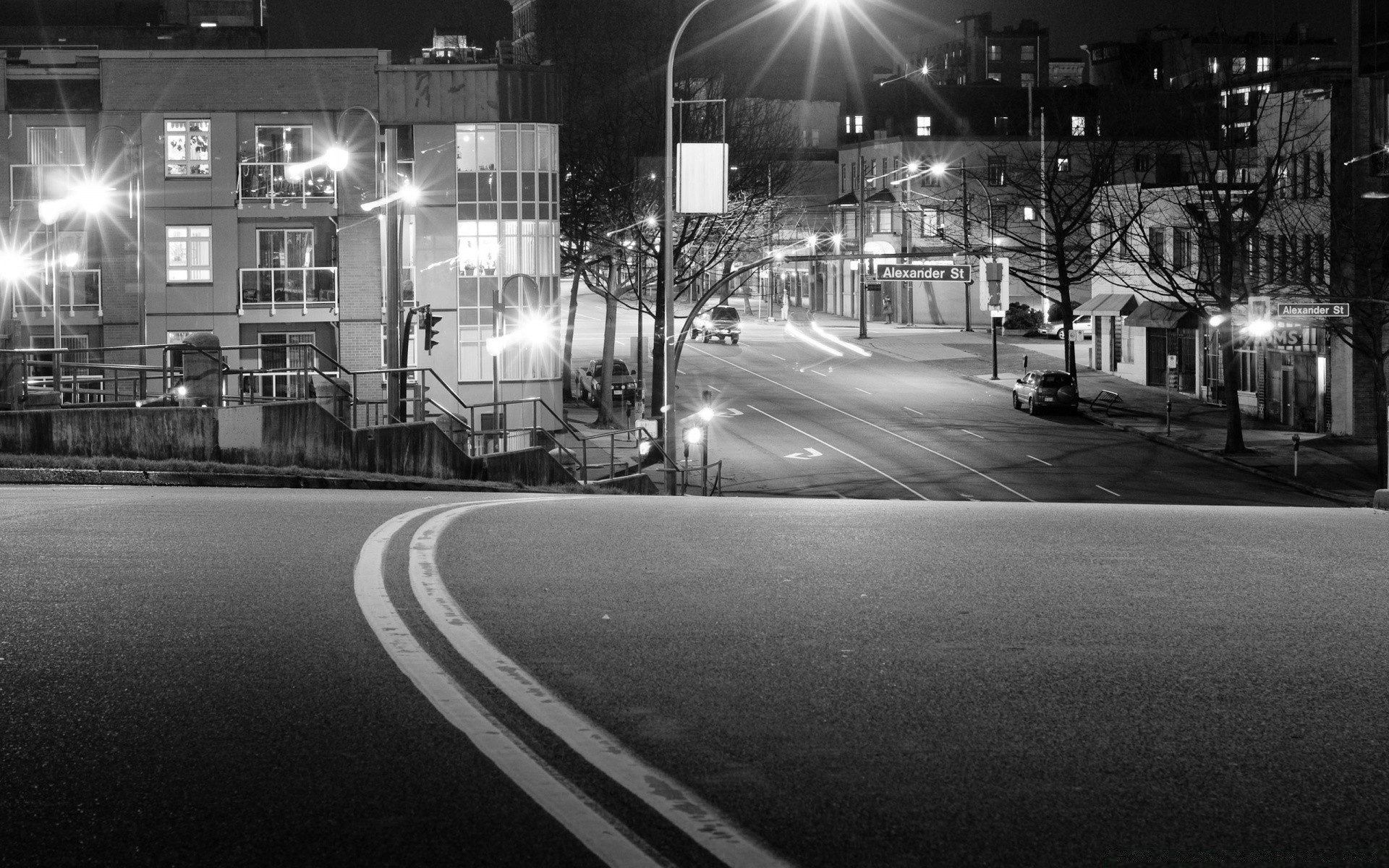amérique rue voiture flou route système de transport trafic monochrome ville bus autoroute urbain voiture voyage lumière centre-ville