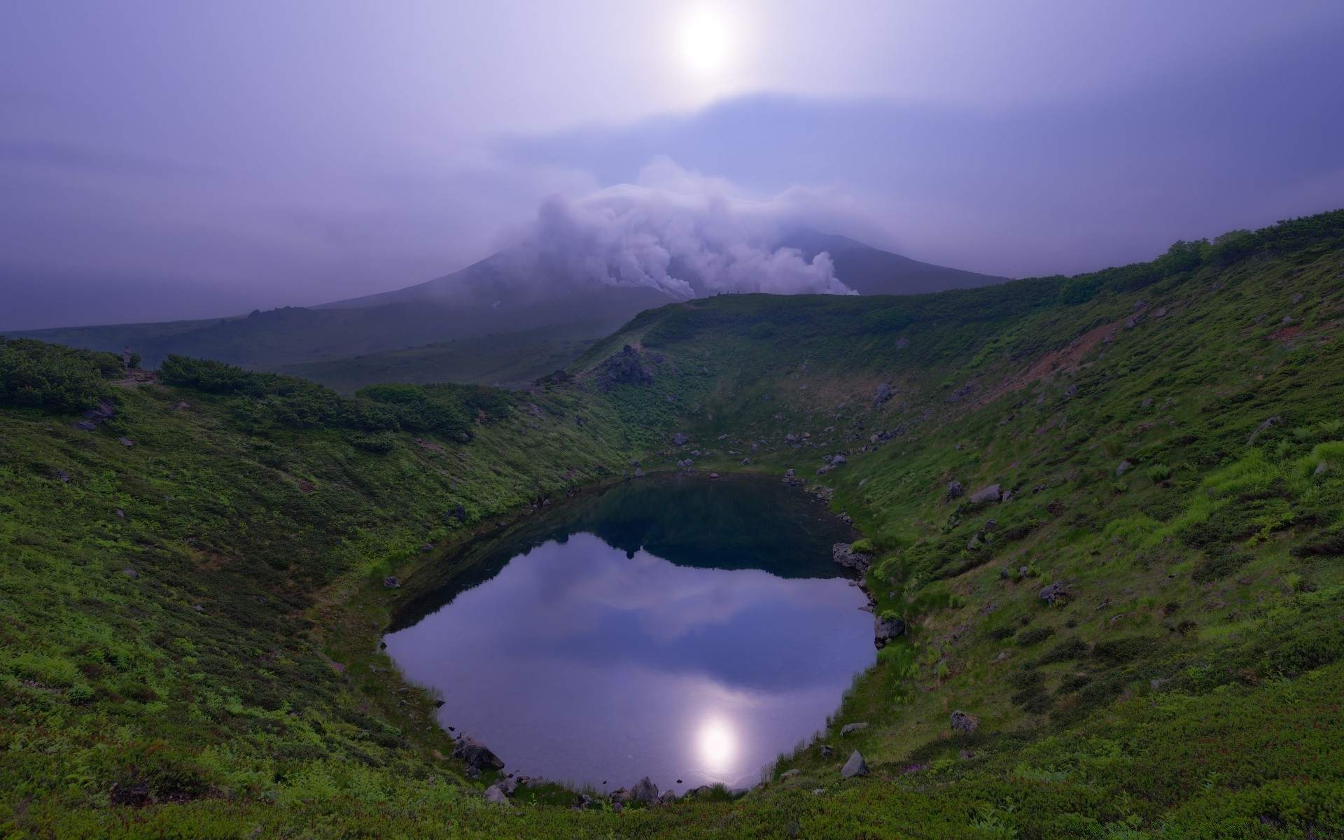 asie paysage voyage montagnes eau ciel à l extérieur nature brouillard herbe aube